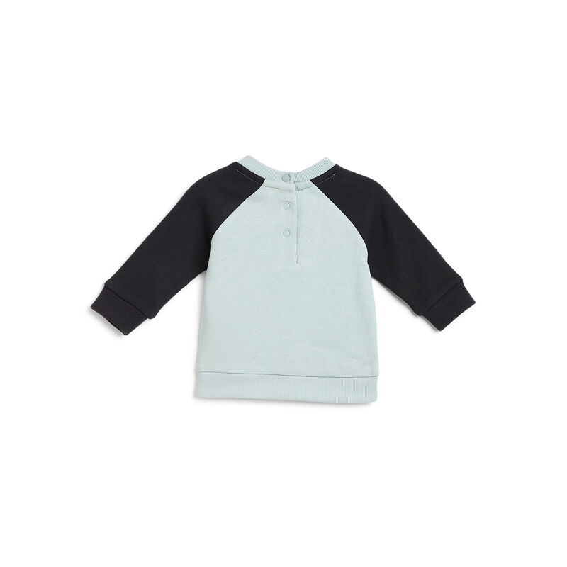 Boys Light Green Printed Sweatshirt with Trouser image number 1